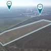 Agricultural land of 3.71 hectares suitable for a photovoltaic park, located 700 meters from the 400 kV substation in Arad.